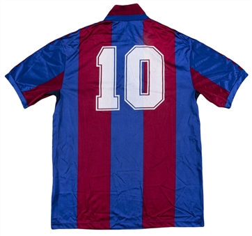 1982 Diego Maradona Game Used FC Barcelona #10 Jersey Used for a Hat Trick on 9/15/82 (Vevis LOA & MEARS)